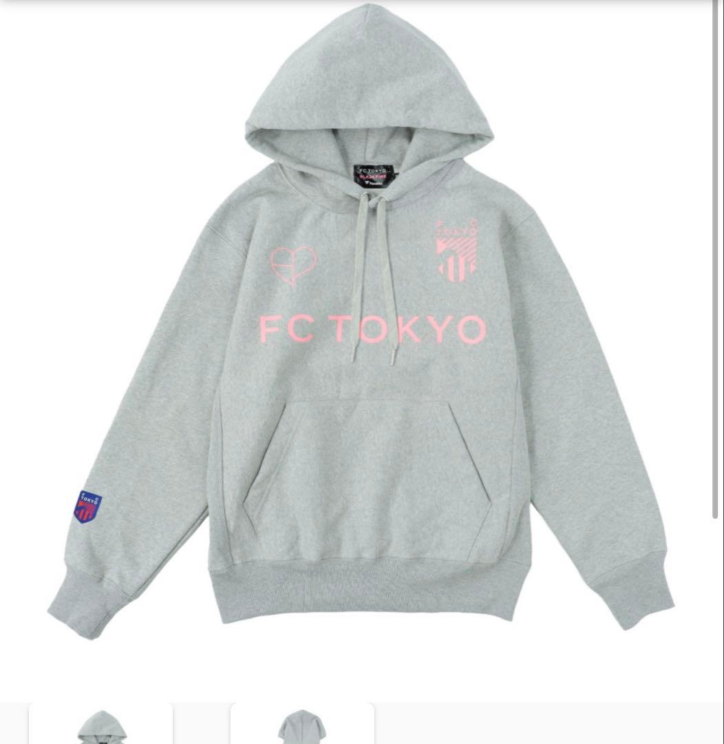 東京×BLACKPINK ロゴ　フーディ　グレー(M)