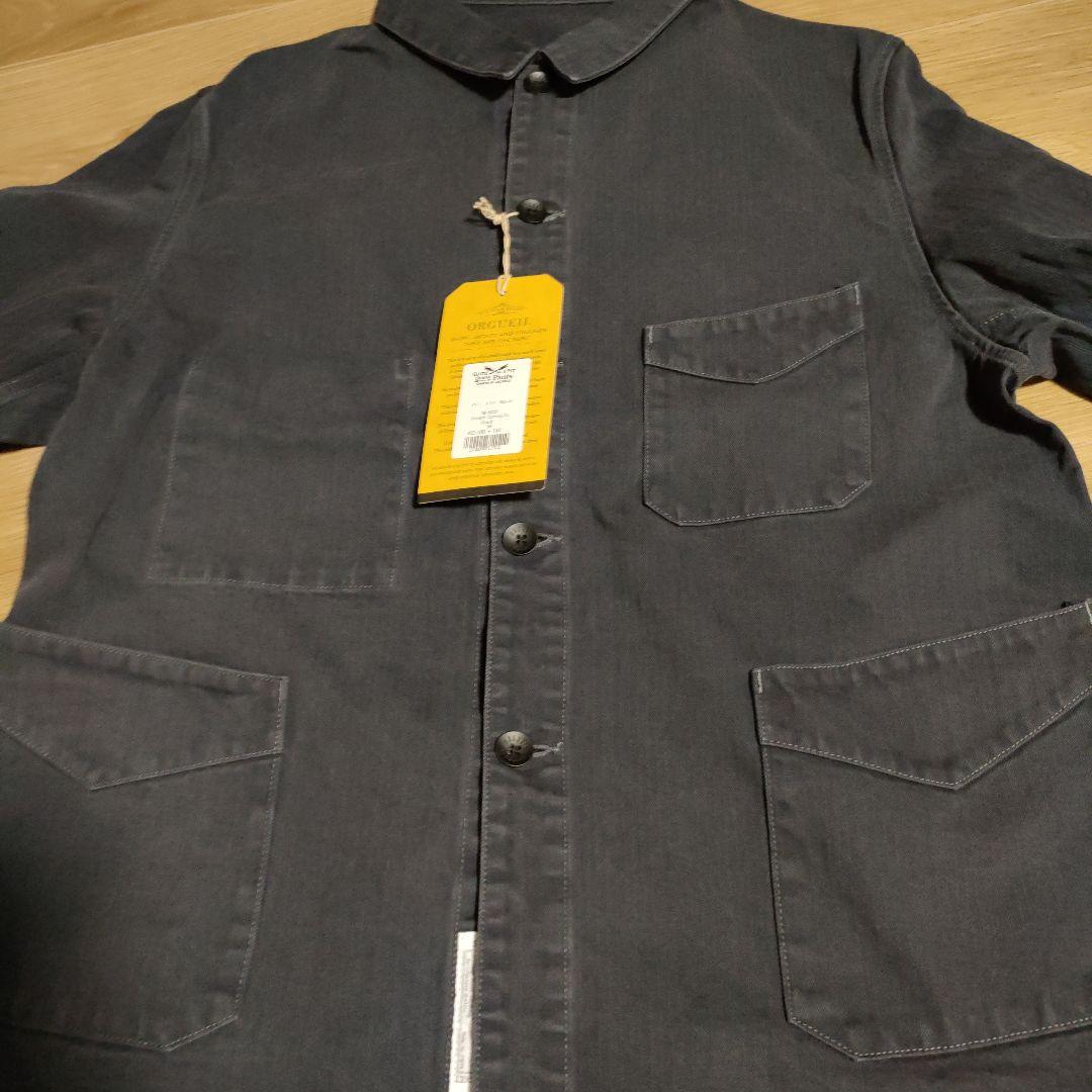 新品　オルゲイユ　フレンチカバーオール　ブラックМサイズ　OR4270