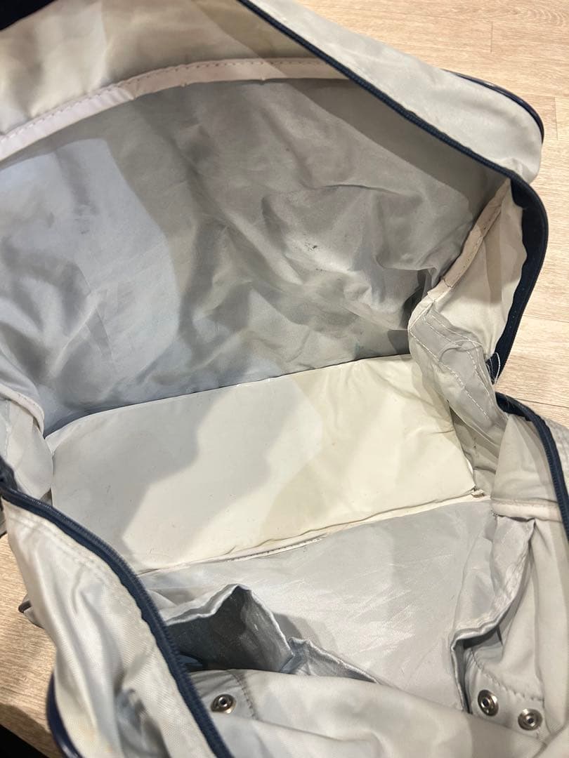 【お値下げ】旧ワッペ　WORLD PEGASUS グレー スクールバッグ