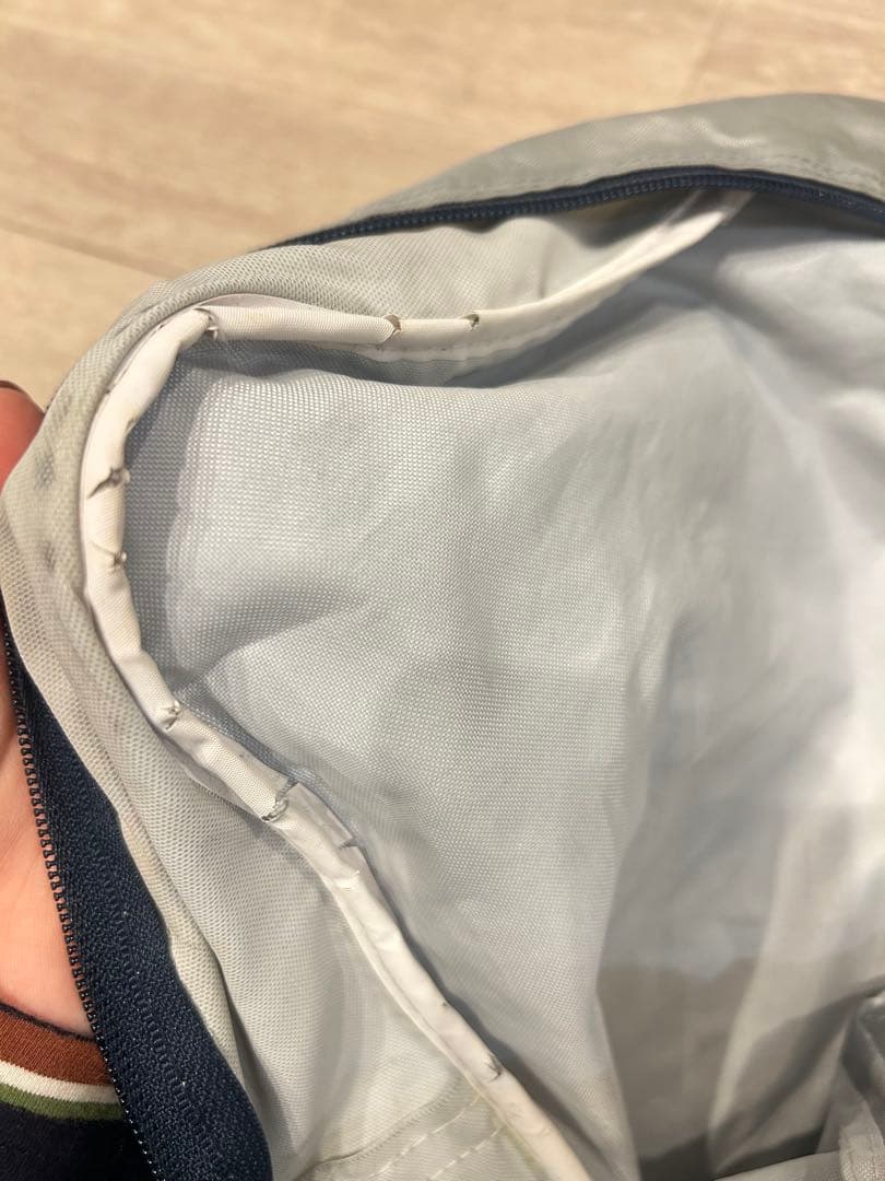 【お値下げ】旧ワッペ　WORLD PEGASUS グレー スクールバッグ
