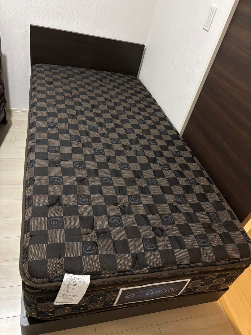 【ひめひめ】Serta iSeries シングル マットレス＋フレーム