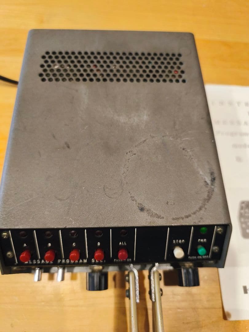 メッセージ、キーヤーMKー１０２４ CWモニターEKMー２A