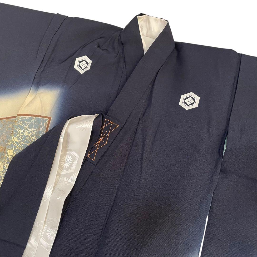 327 お宮参り着物 男の子祝い着産着御祝 着のしめ祝着 七五三 五歳