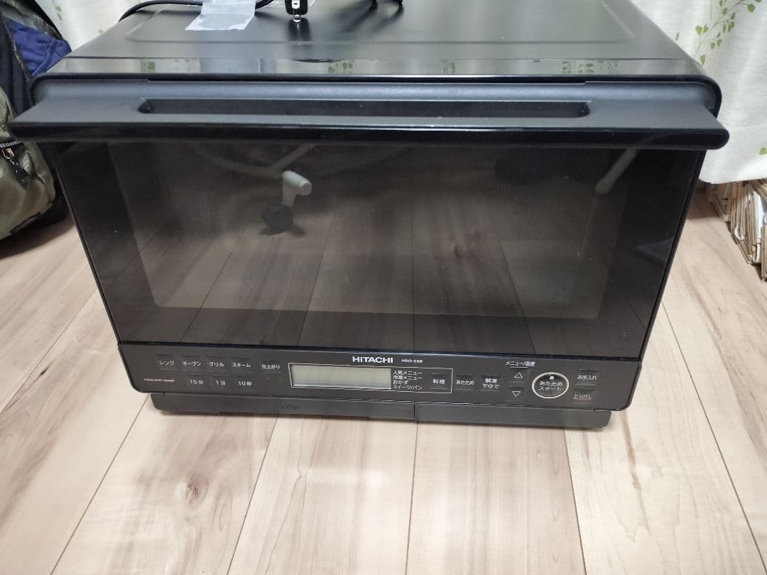 【プレート＆取説付】HITACHIヘルシーシェフ MRO-S8B オーブンレンジ