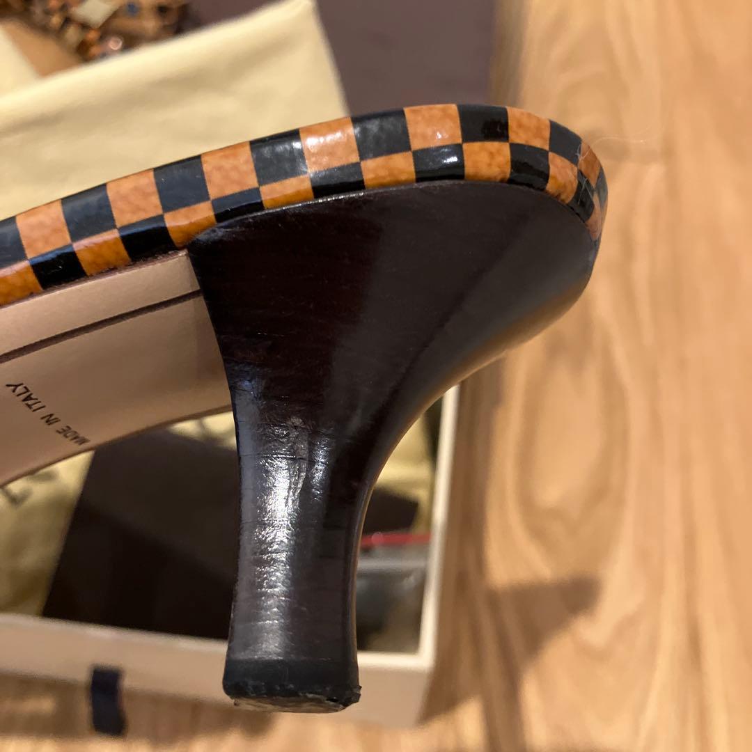 ベヤ♡ルイヴィトン ダミエ ヒール サンダル ミュール 35 1/2