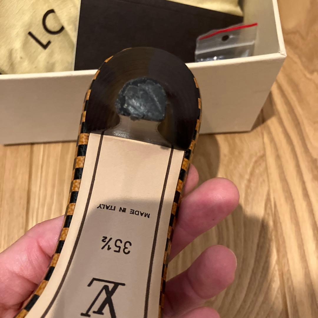 ベヤ♡ルイヴィトン ダミエ ヒール サンダル ミュール 35 1/2