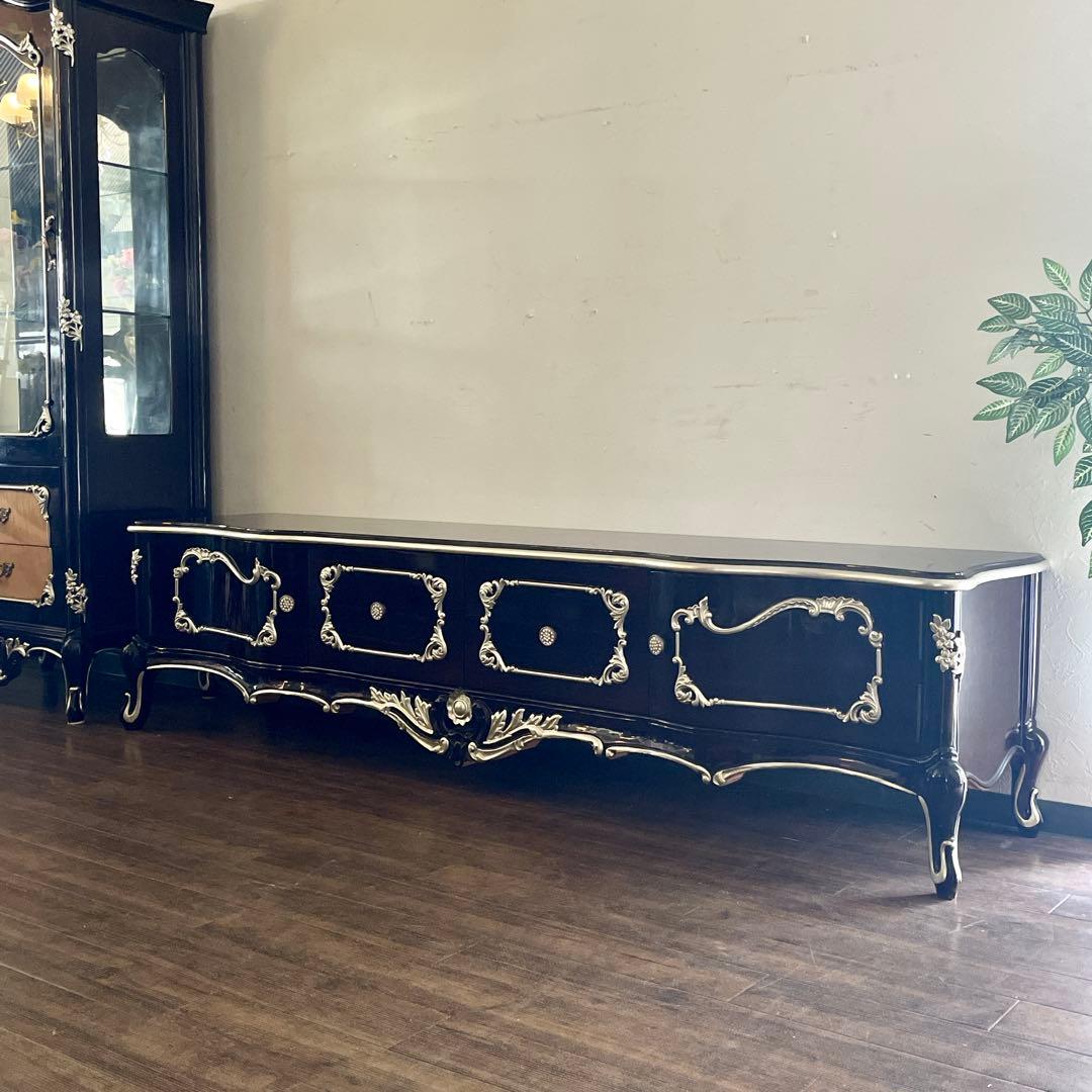 r151r121 ヨーロッパ アンティーク調のクラシックローボード サイドボード