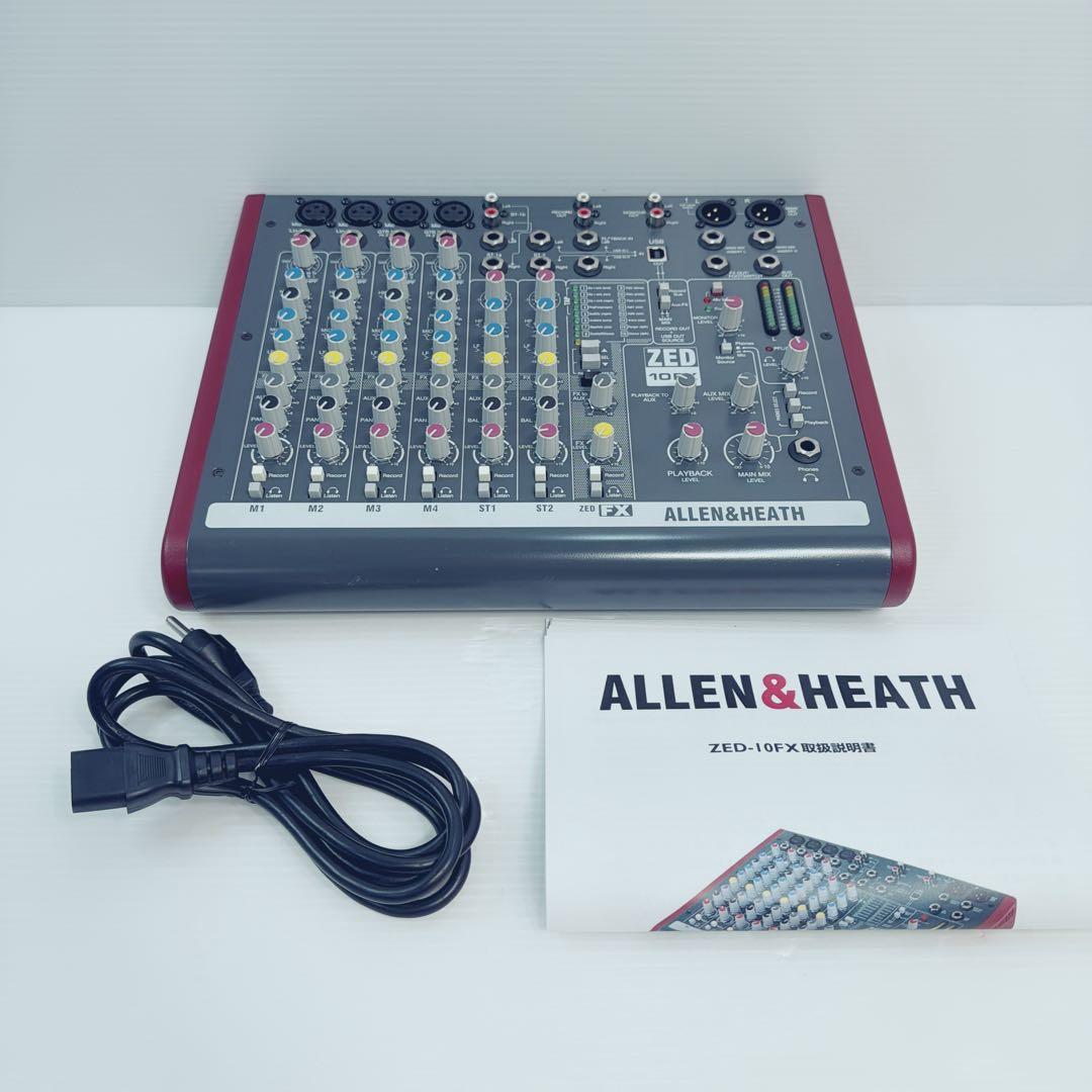 【美品】ALLEN&HEATH ZED-10FX アナログミキサー