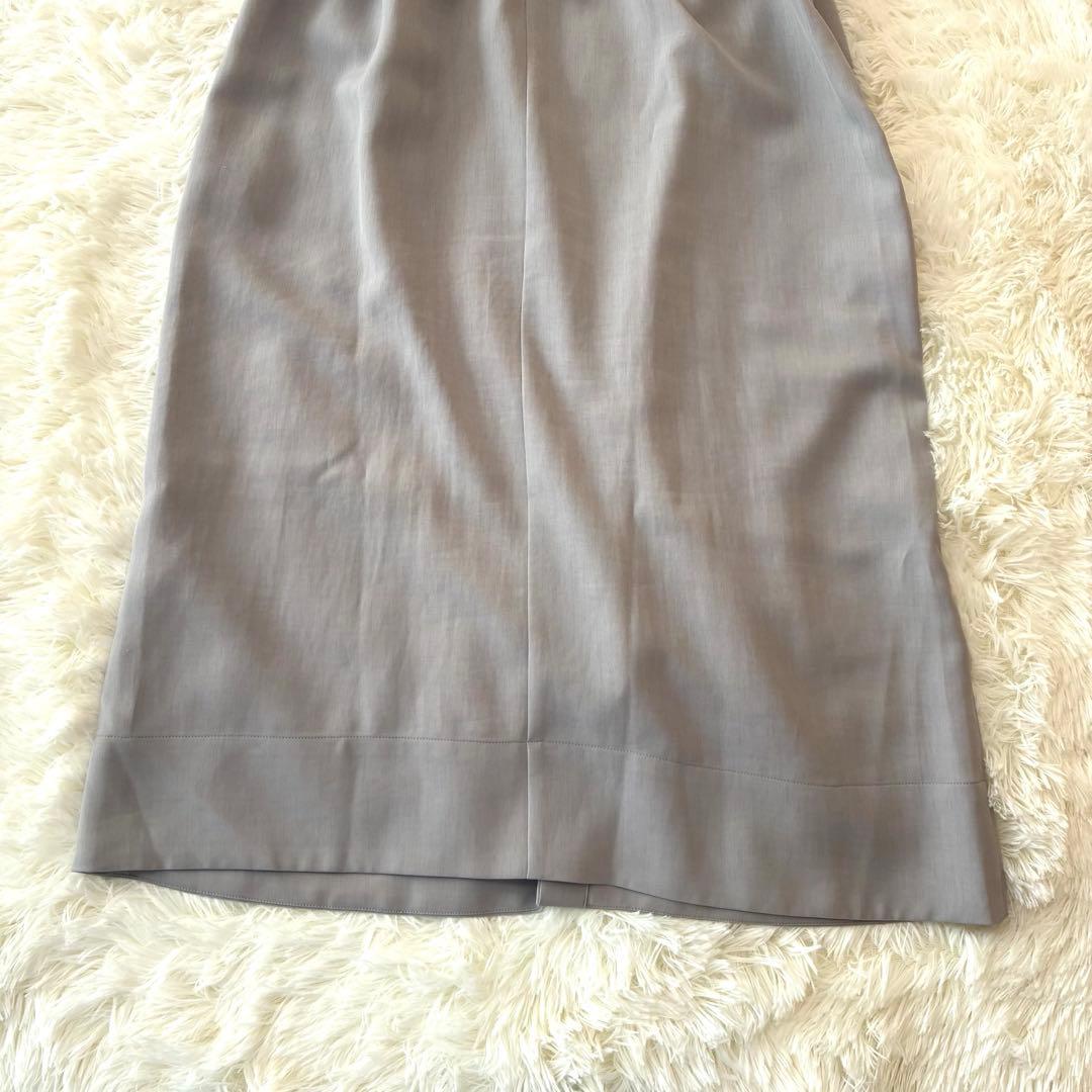 美品◆SOÉJU 半袖　ロングシャツワンピース　グレー　TALL