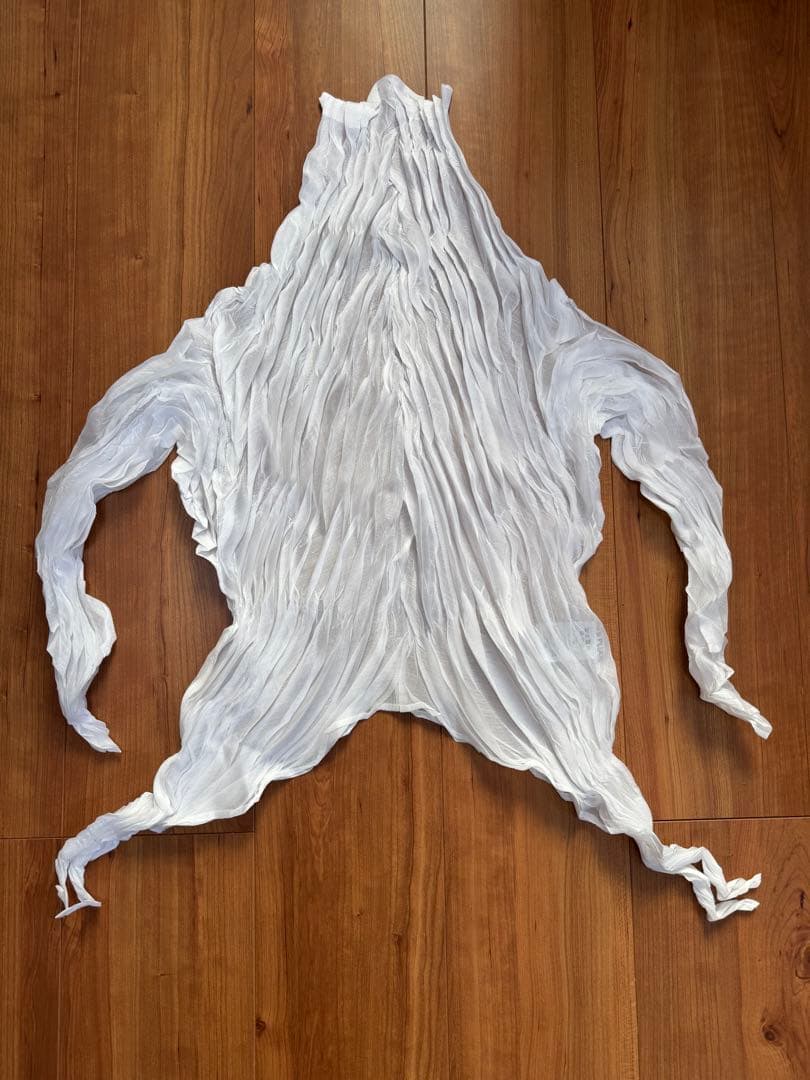 タイムセール ~21日 美品PLEATS PLEASE ホワイト トップス