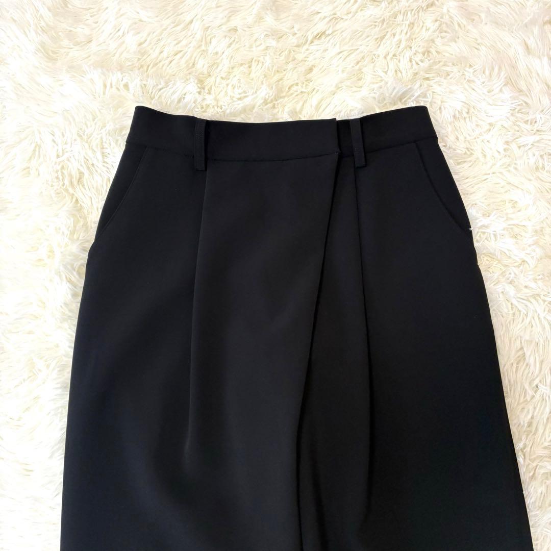 【SOÉJU】ストレッチファインタックパンツ Sサイズ　BLACK 現行品