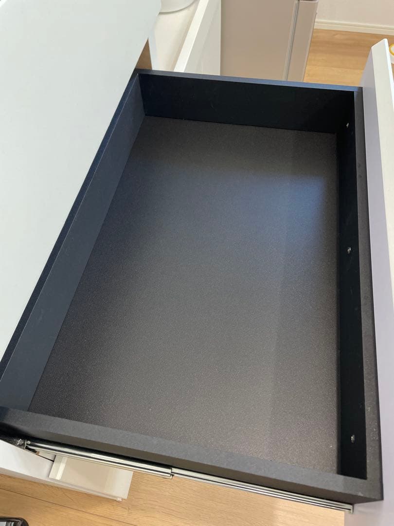 国産キッチンカウンター幅119/美品・使用1年/完成品/北欧インテリア/送料込