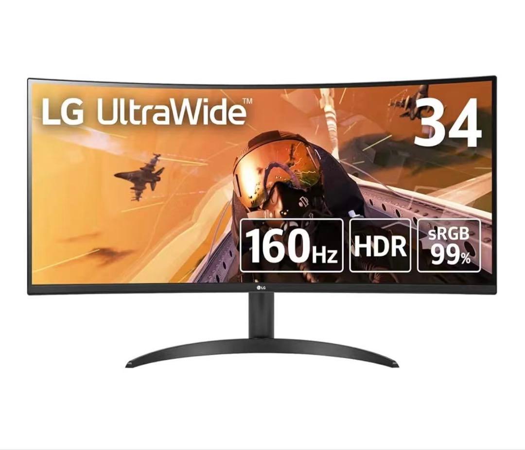 LG 34WP60C-B 34インチ 曲面ウルトラワイドモニター
