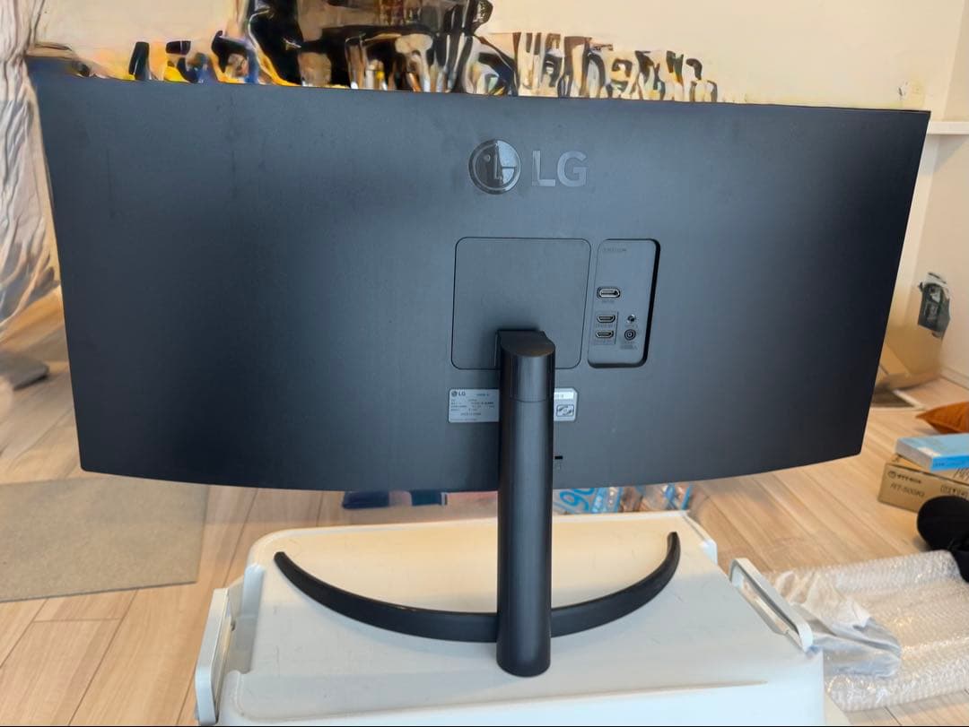 LG 34WP60C-B 34インチ 曲面ウルトラワイドモニター