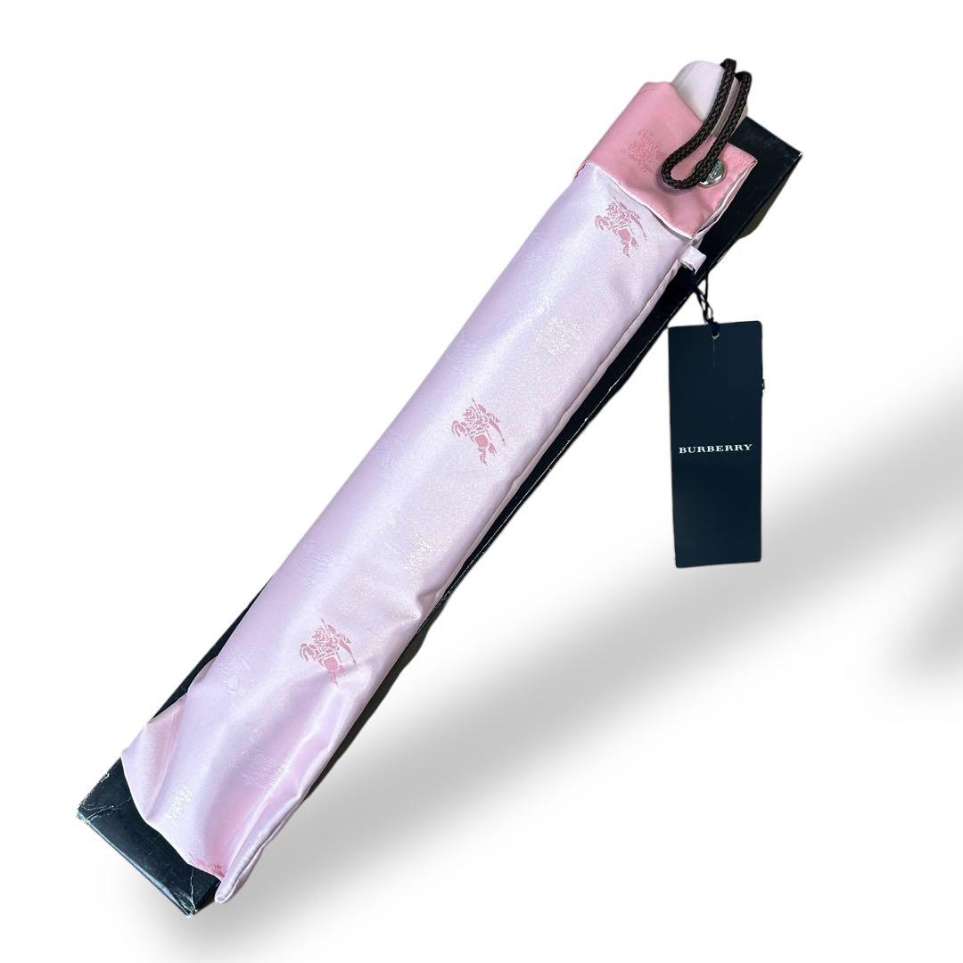 【新品タグ付き】Burberry　折りたたみ傘　ピンク