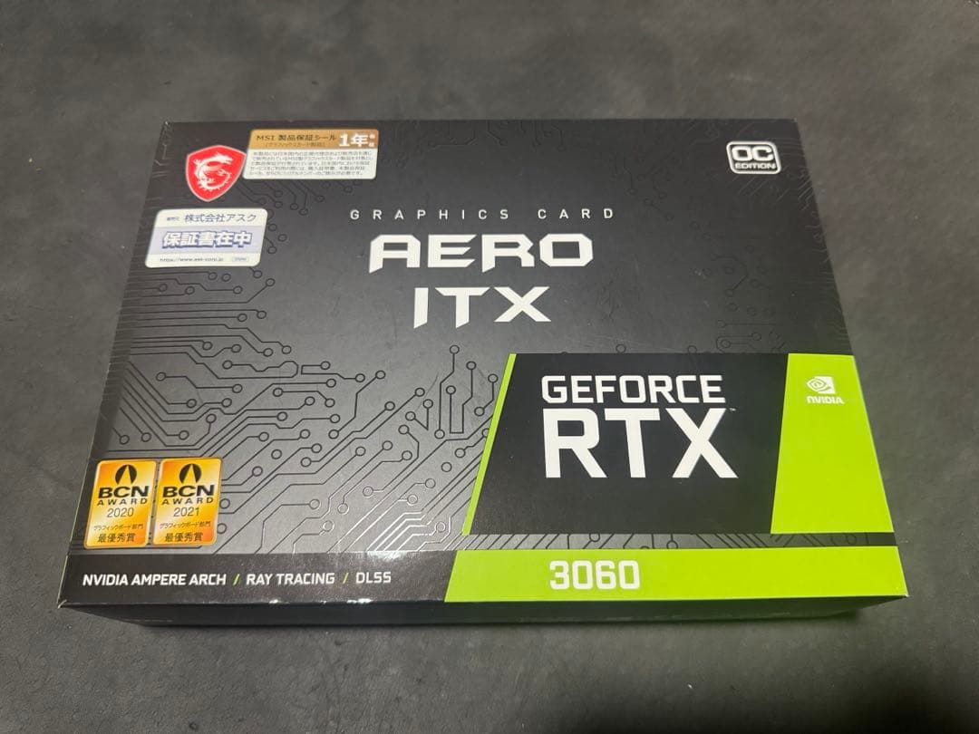 グラフィックボード・グラボ・ビデオカード MSI GeForce RTX 3060 AERO ITX 12G OC