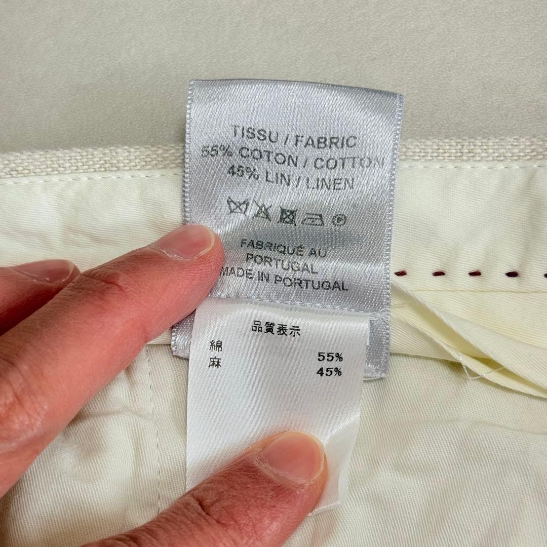 BERNARD ZINS×BEAMS F 別注 コットンリネン　2プリーツ 40