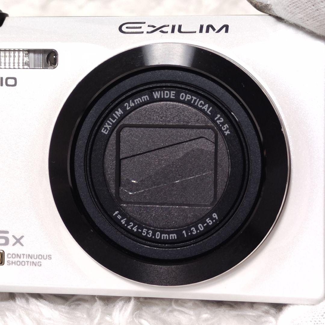 美品✨ CASIO EXILIM EX-ZR200 ホワイト バッテリー 充電器