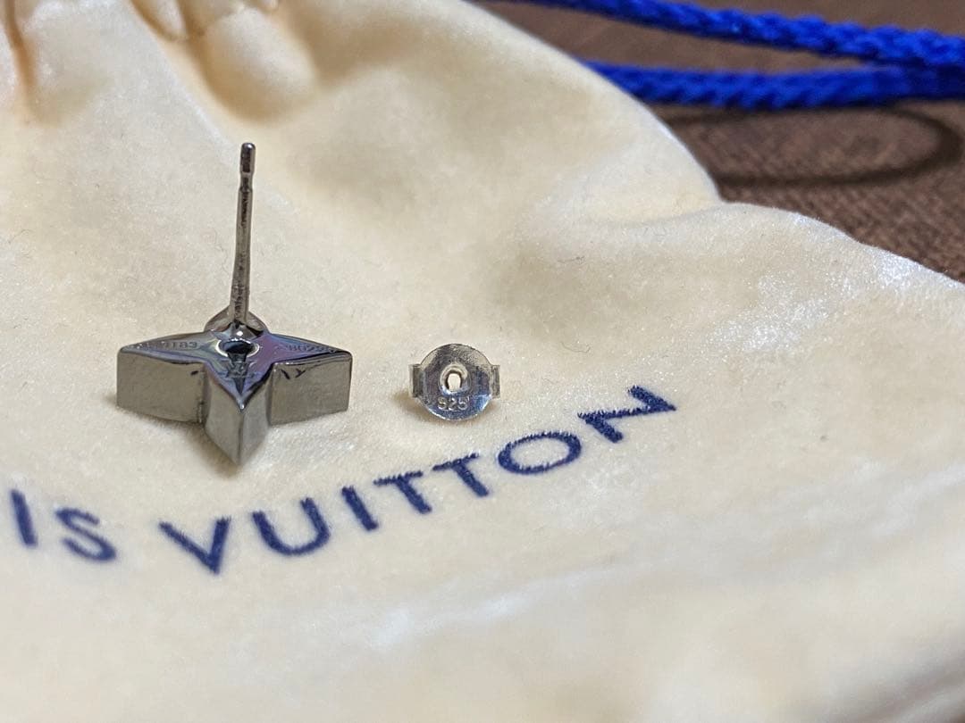 ルイヴィトン ピアス ブックル・LVイニシャル M80183 メタル