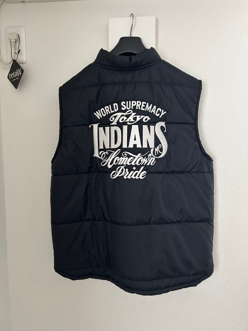 TOKYO INDIANS MC 東京インディアンズ ナイロンベスト　黒　L