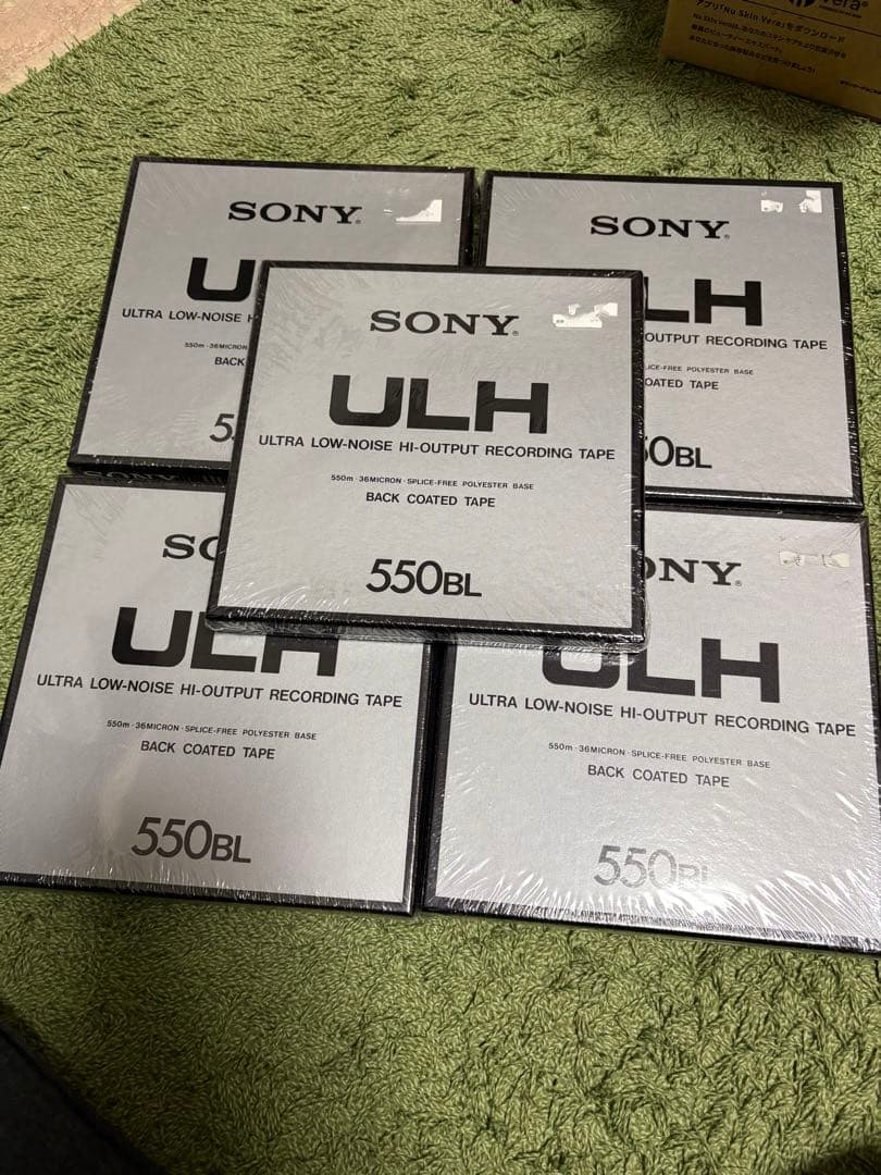 オープンリールテープ SONY ULH-7-550-BL 未開封　5セット