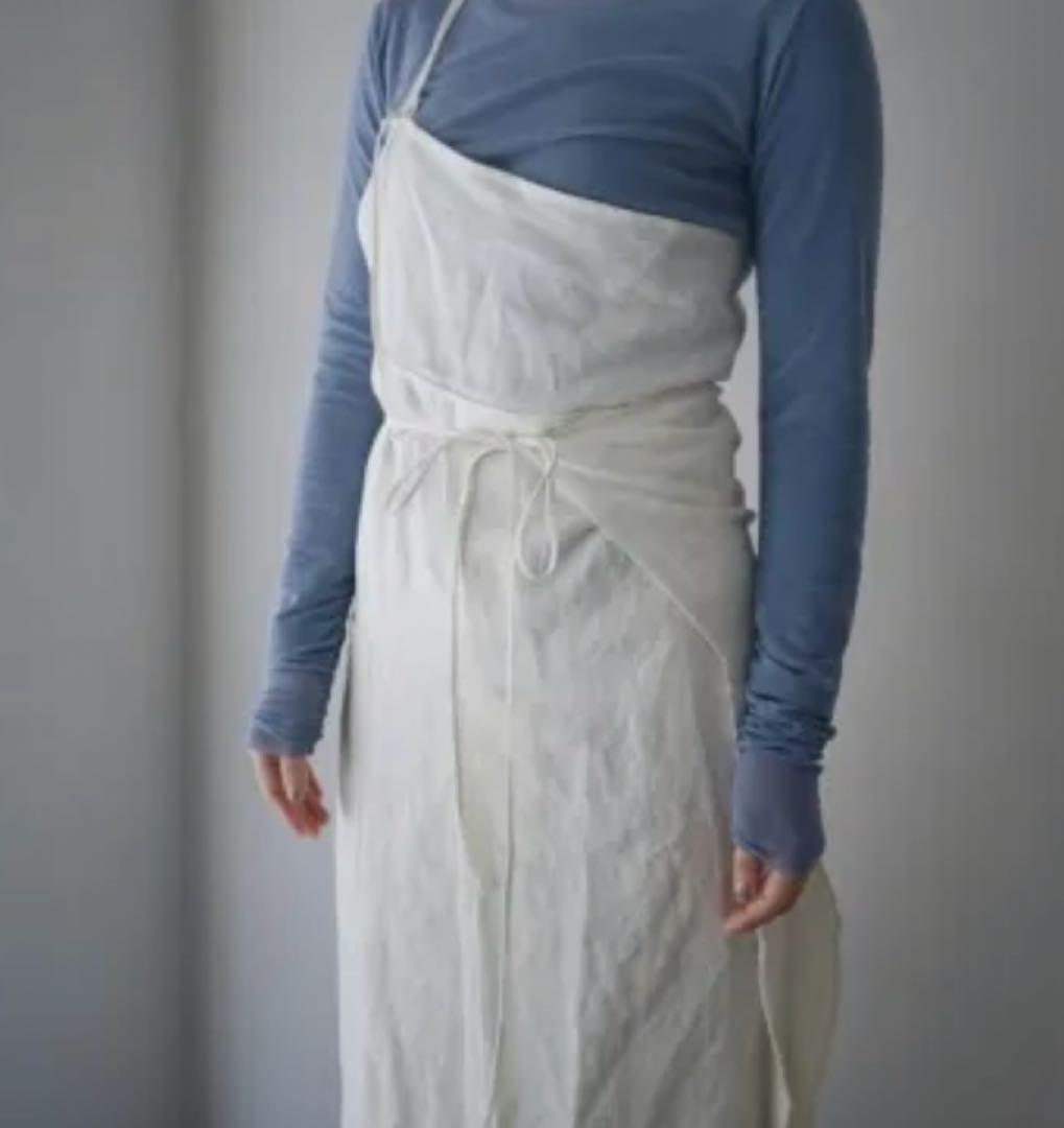 This___tokyo オリジナルエプロン　白磁　ホワイト