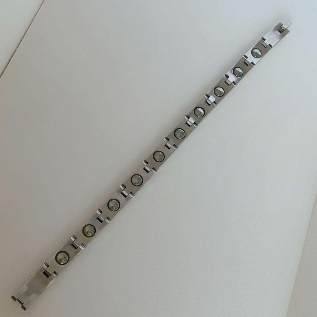 ダイヤモンド埋め込み ゲルマニウムブレスレット