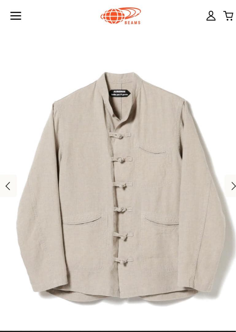 AUBERGE Brilla per il gusto リネンチャイナジャケット