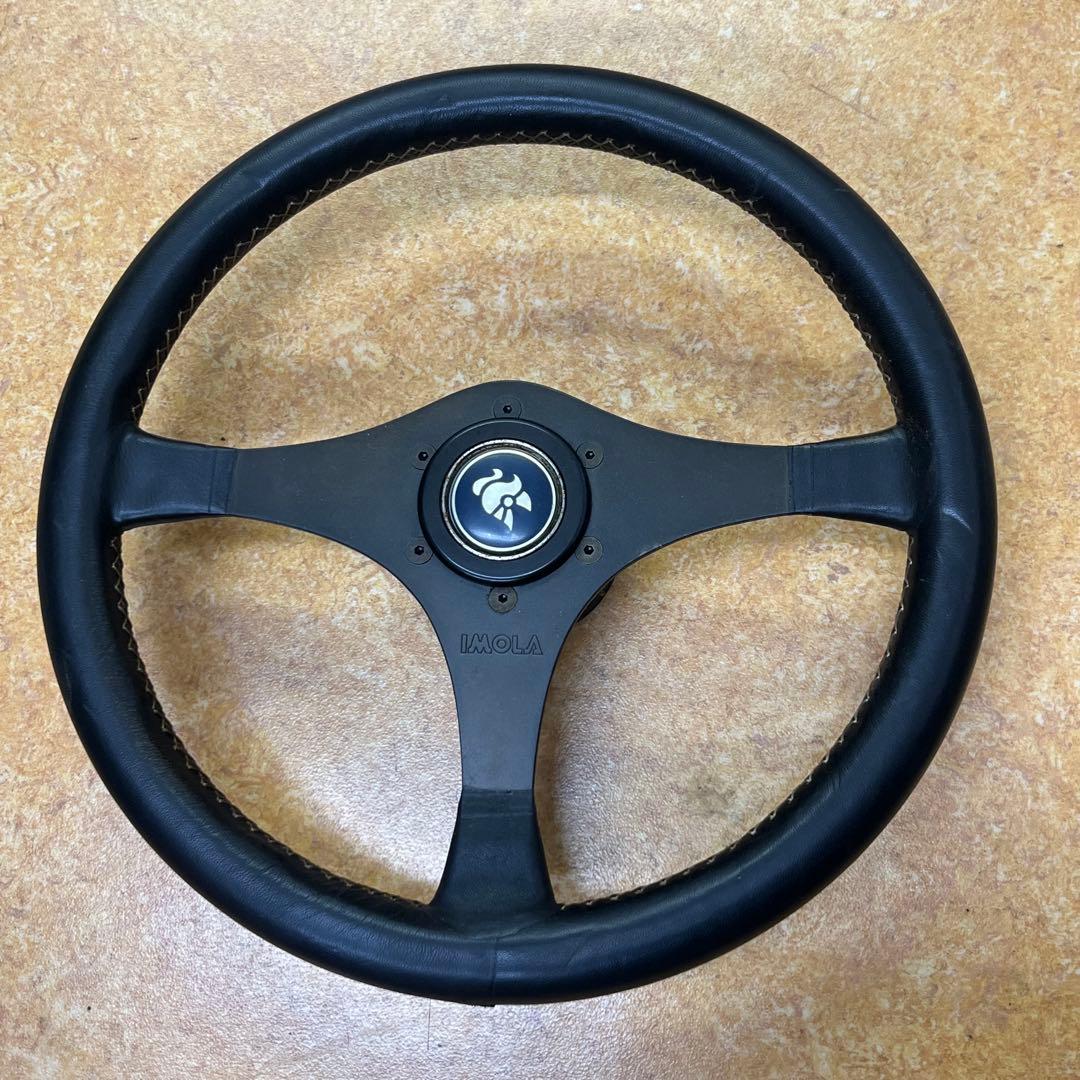 【IMOLA/イモラ】ハンドル　本体　車　部品　ステアリング　パーツ　ブラック