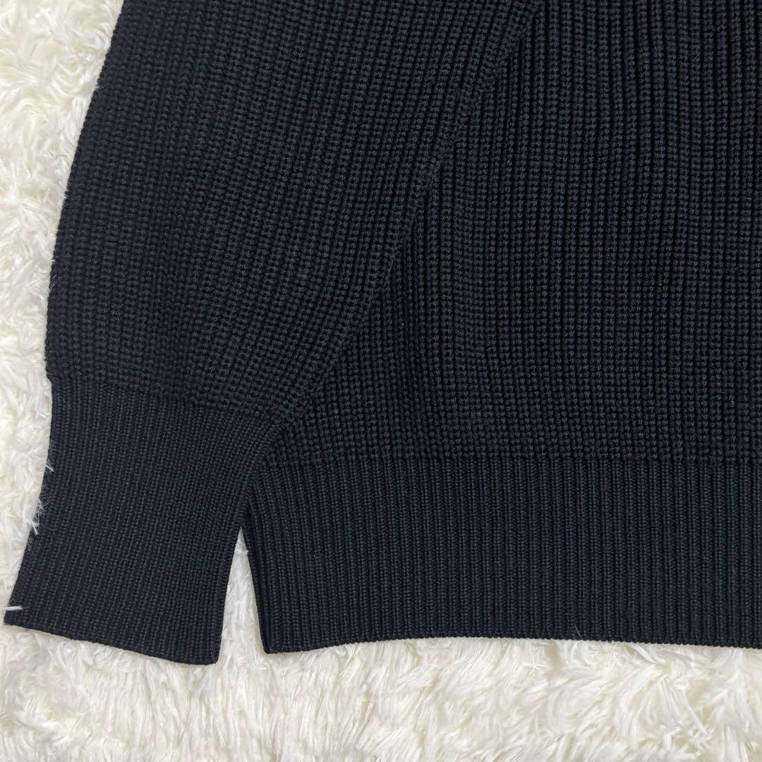 バトナー BATONER シグネチャー クルーネック ニット ブラック Lサイズ