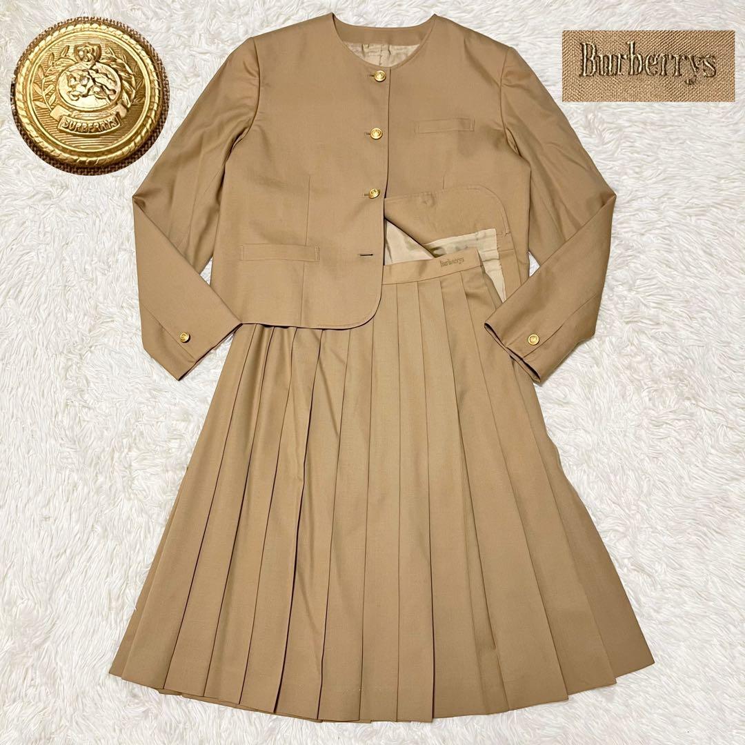 バーバリー ジャケット セットアップ 女の子 160 ウール　金ボタン