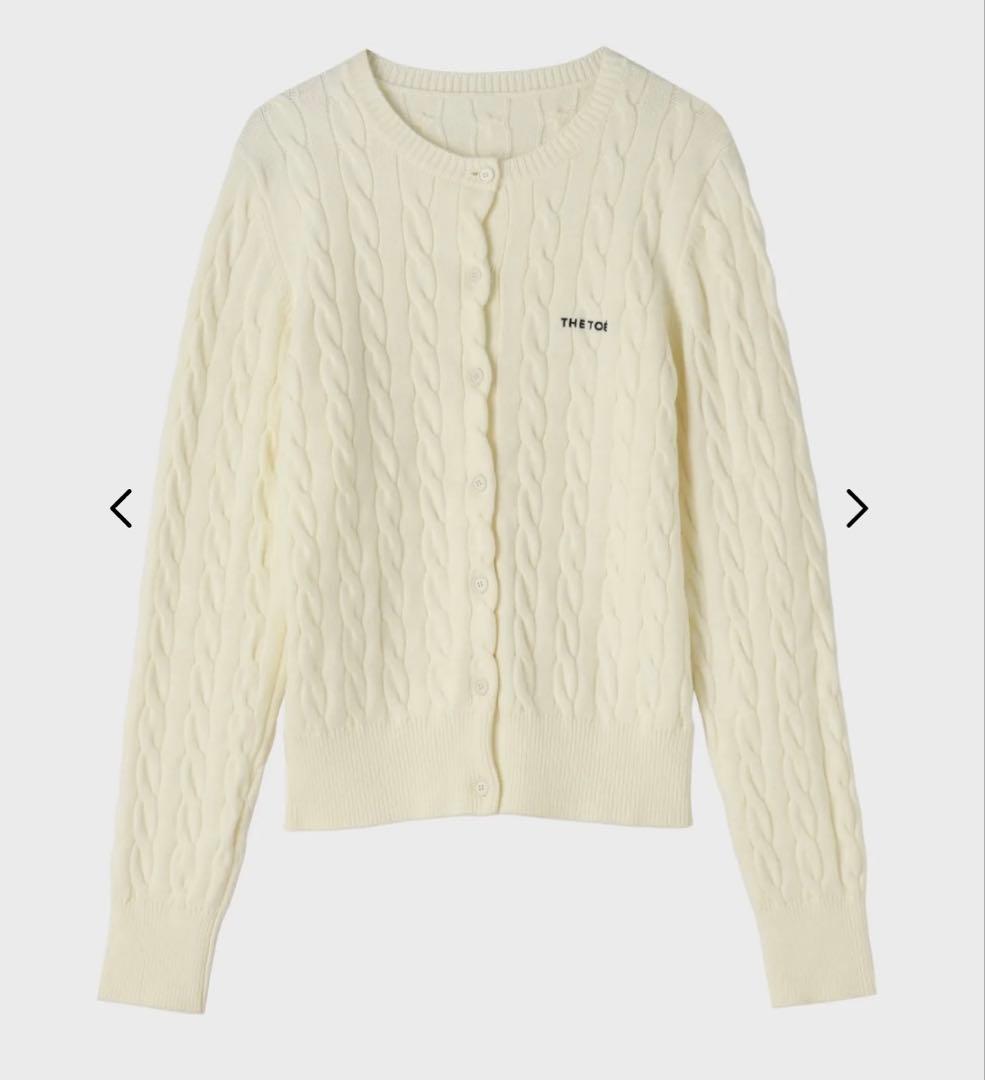 THE TOE カーディガン TOÉ Baker Cardigan 白