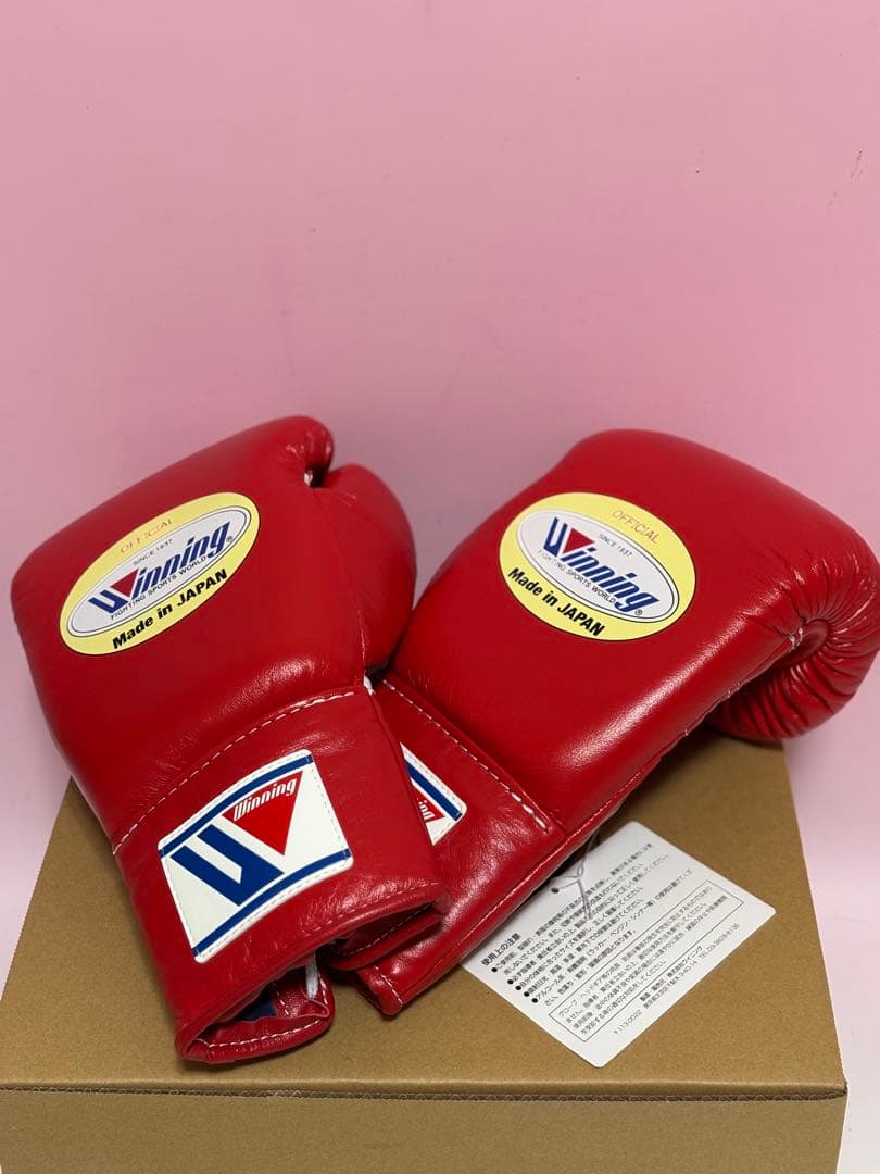 Winning 試合用ボクシンググローブ 8oz 8オンス レッド 新