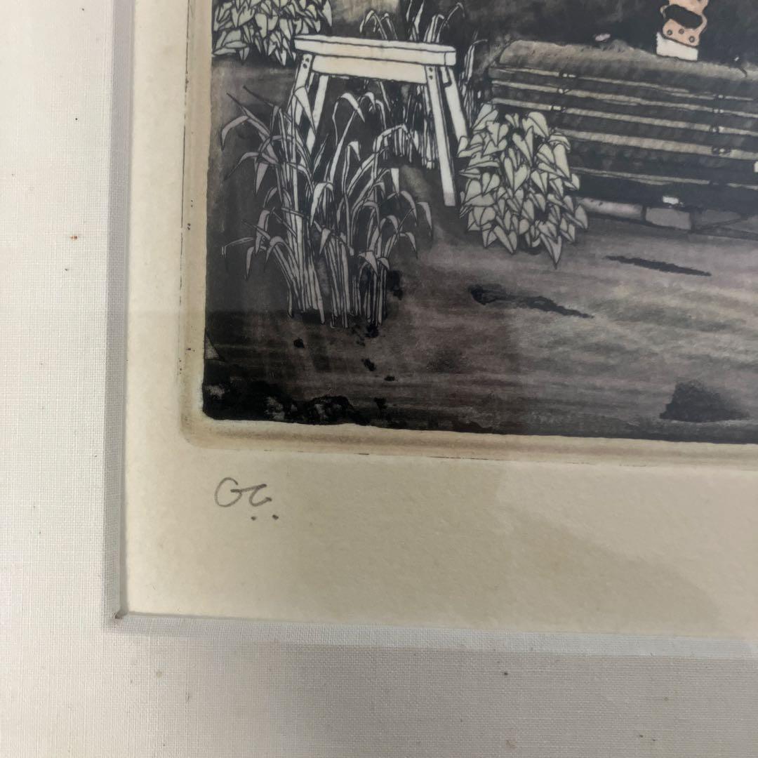 銅版画　グラハムクラーク「ジョーの家」