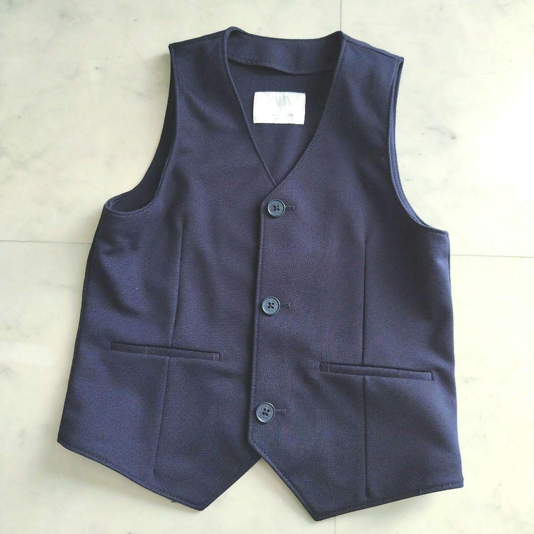 《美品 ZARA 》3点セット スーツ フォーマル ネイビー 卒業式 入学式