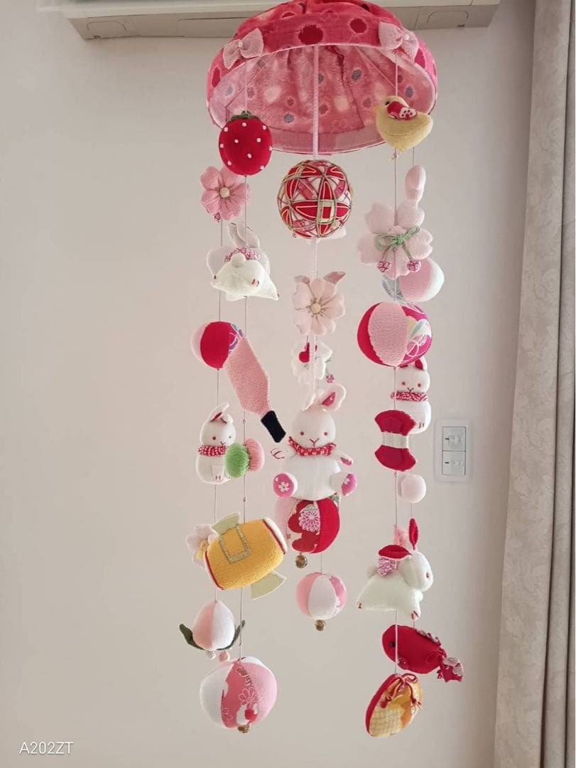 ひな祭り つるし雛飾り 初節句　桃の節句　ひなもも　中サイズ