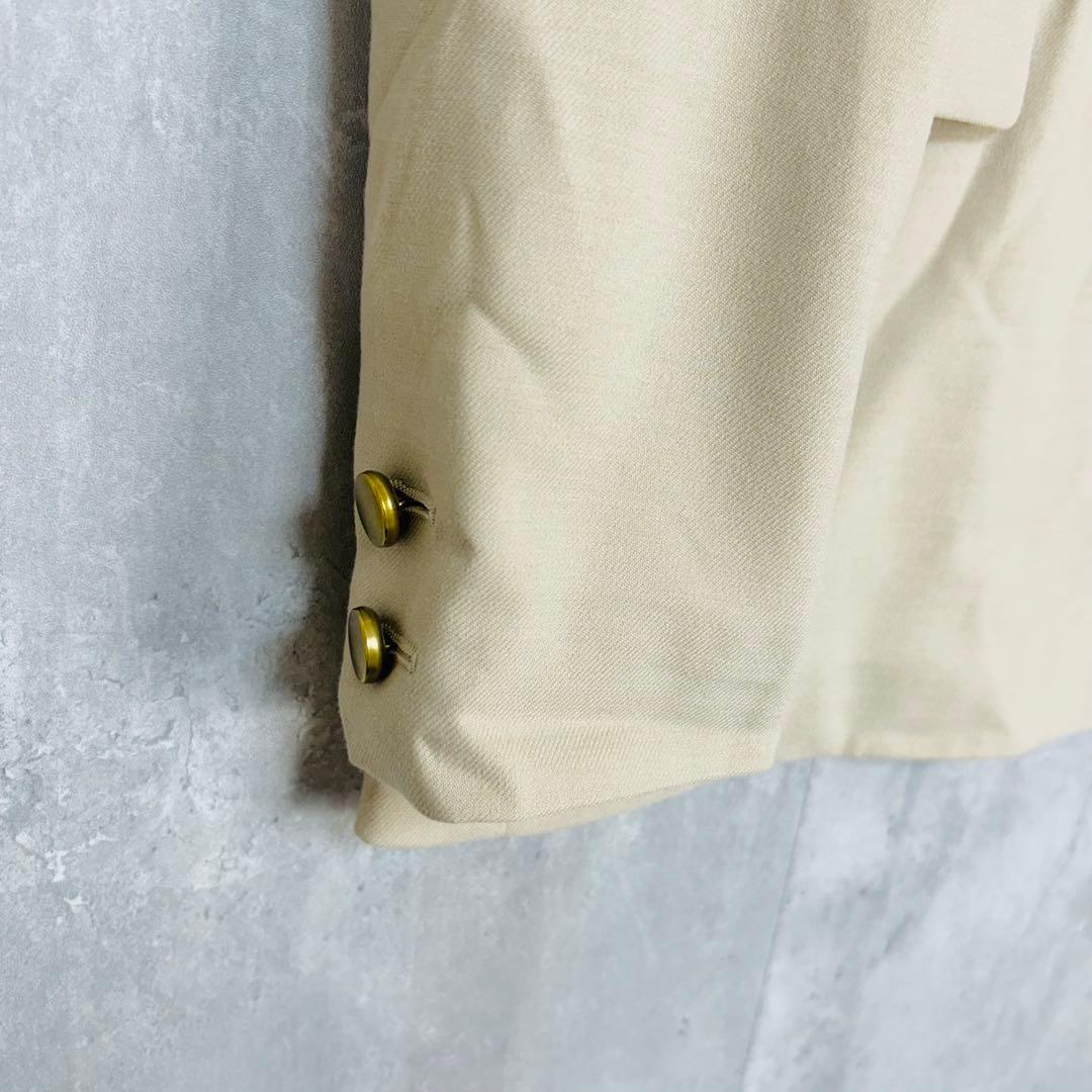 NOBLE ダブルブレスト　テーラード　ジャケット　ベージュ