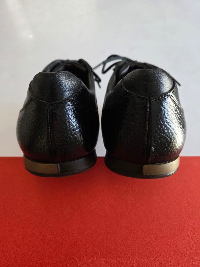 【美品】大塚製靴　レザースニーカー　ジェントル　24.5cm　ブラック