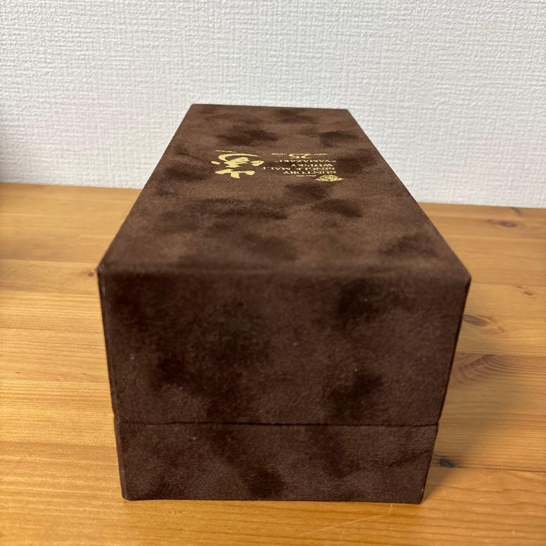 【空箱】　サントリーウイスキー　山崎25年　ベロアケース　空箱❷
