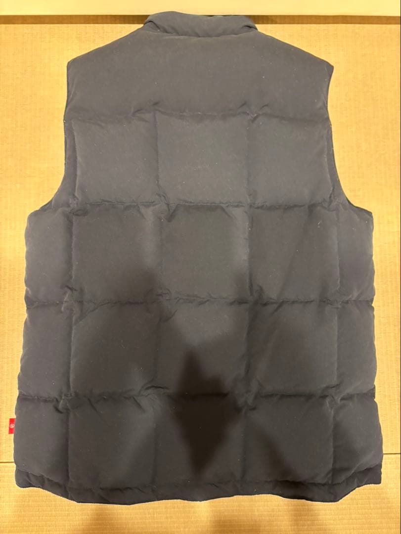 【週末値下げ】ステューシー（Stüssy）ダウンベスト ネイビー 風景柄