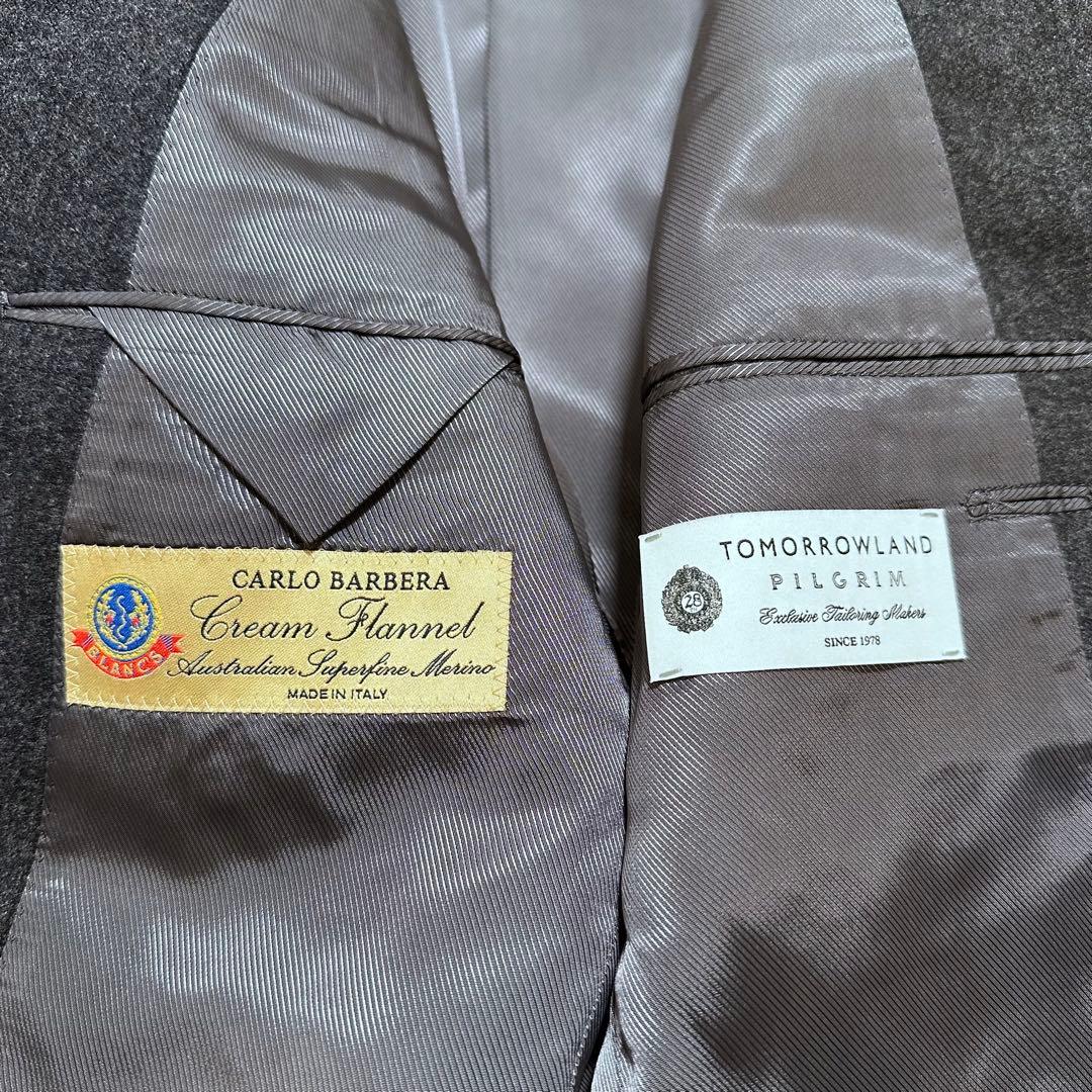 トゥモローランドピルグリム フランネルスーツ カルロバルベラ 秋冬 グレー44