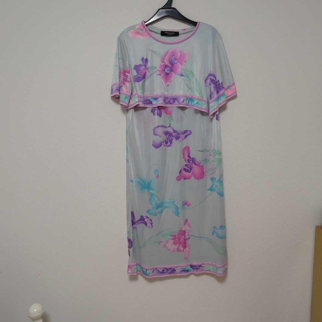 LEONARD FASHION 花柄 半袖ワンピース