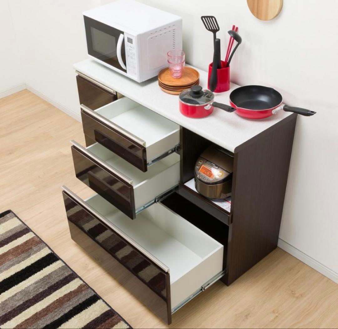 【引取可】ニトリ　キッチンカウンター　DW色