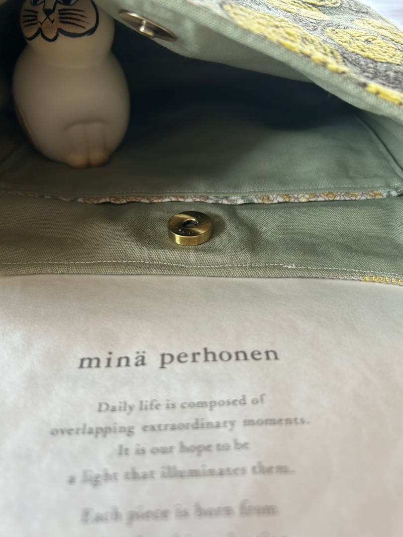 ミナペルホネン★rosy×choucho ショルダーポシェット★ハンドメイド