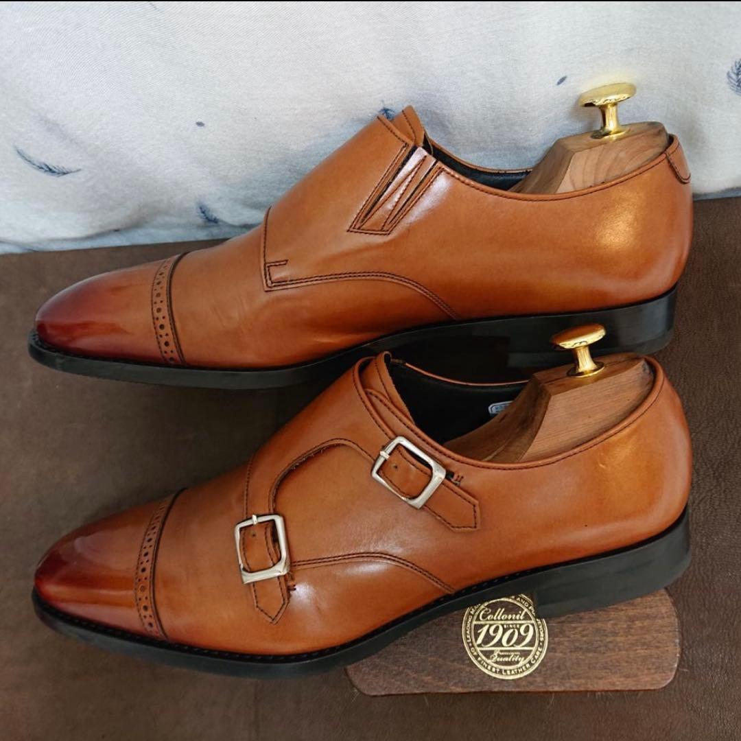 リーガル REGAL 32MR ダブルモンク、ブラウン 日本製