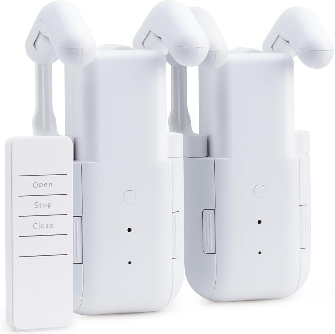 自動カーテン開閉器搭載 両開き対応 スマート家電 自動カーテンレール