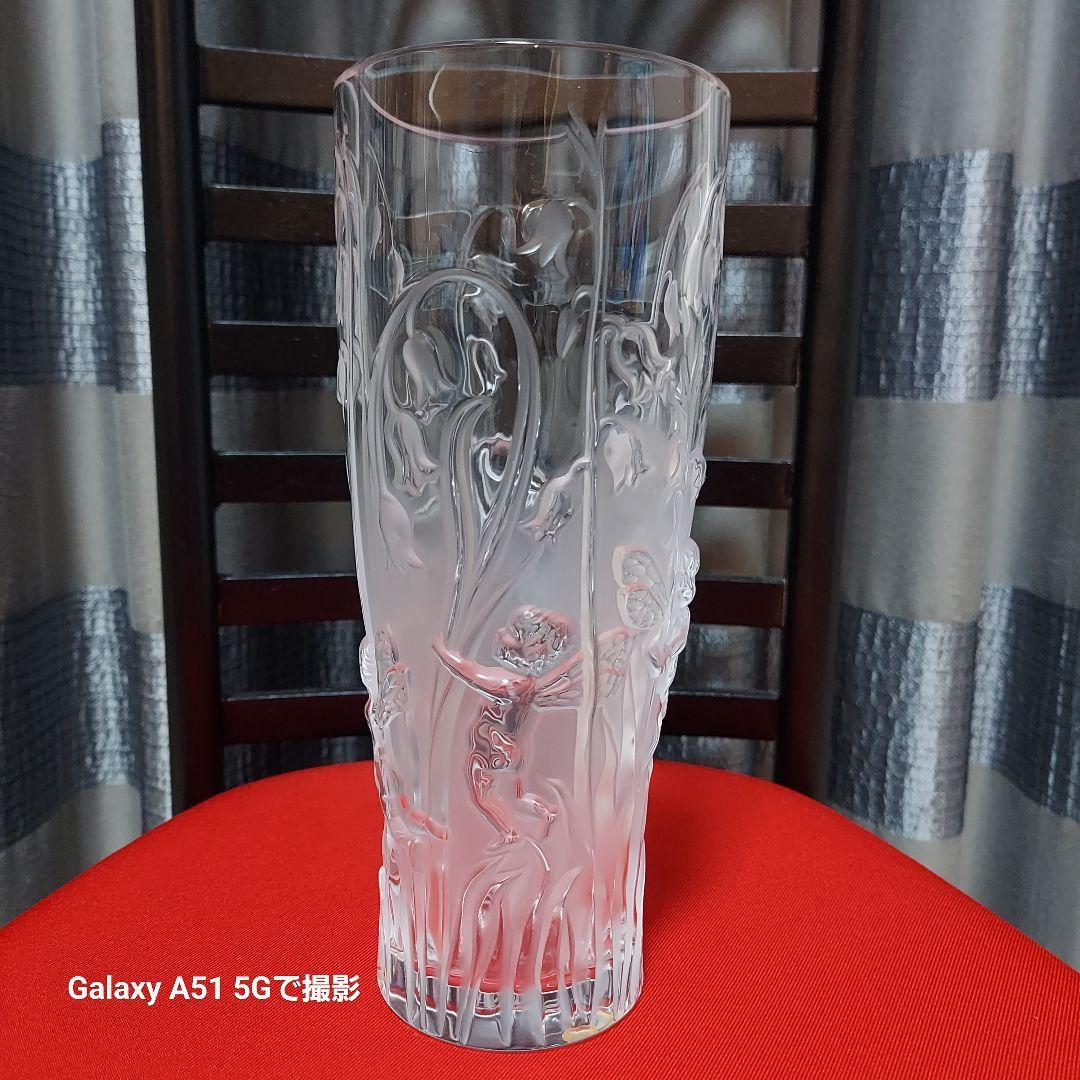 断捨離ラリック花瓶　飾ってました　高さ20㎝弱　一輪挿しにも　少しの束のお花にも