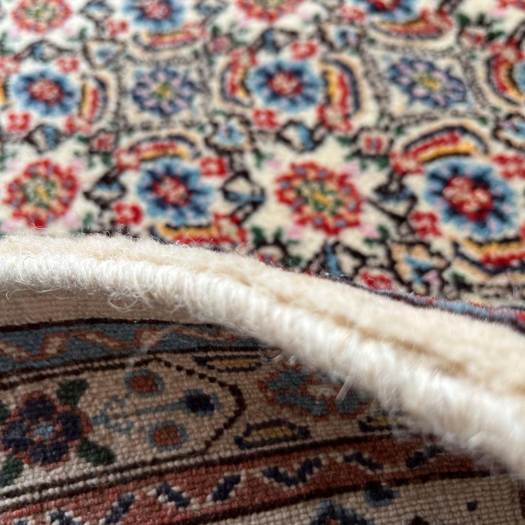 ムード産 ペルシャ絨毯 シルク入り 245×197cm