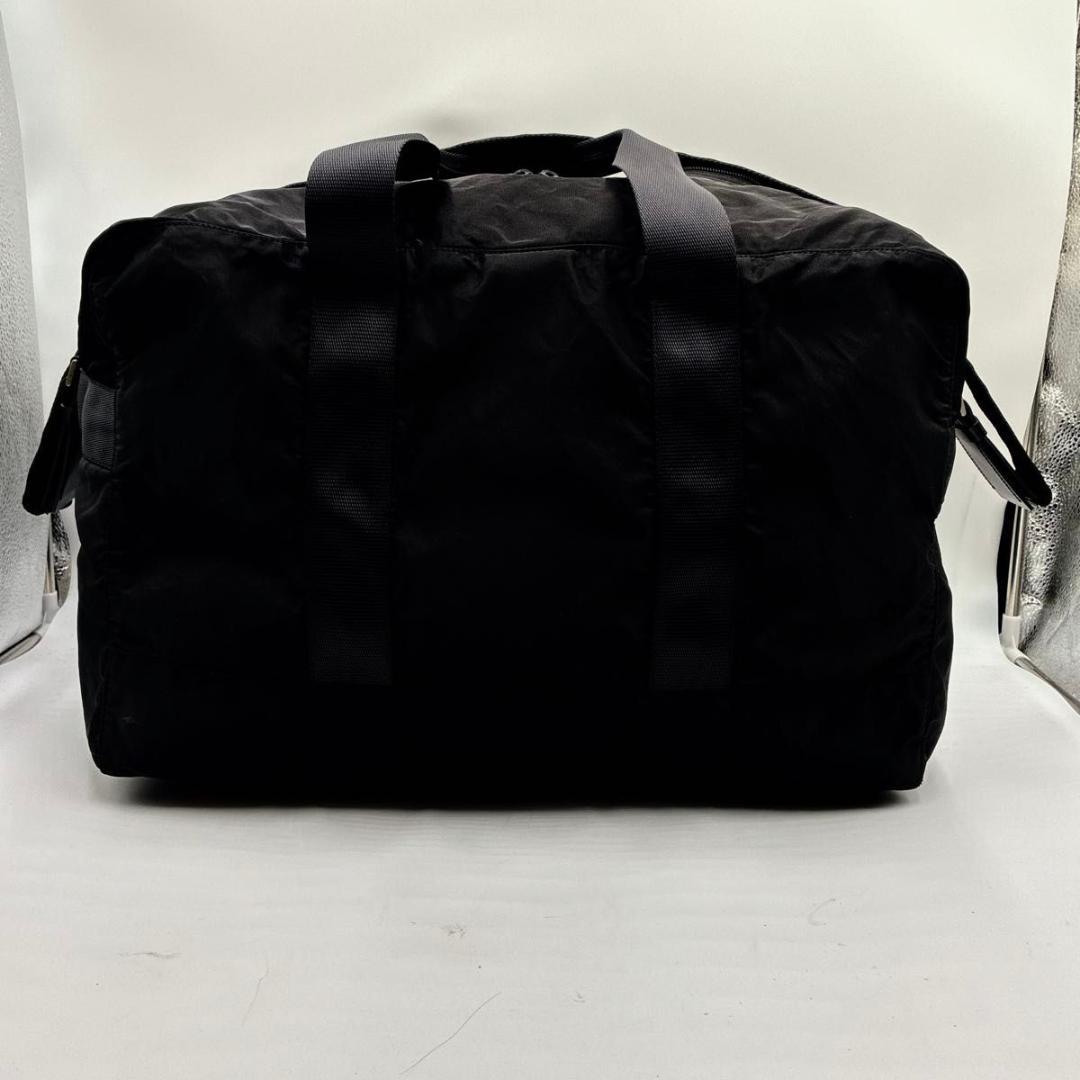 ユミ　プラダ ボストンバッグ 2way 三角ロゴ 白タグ ナイロン