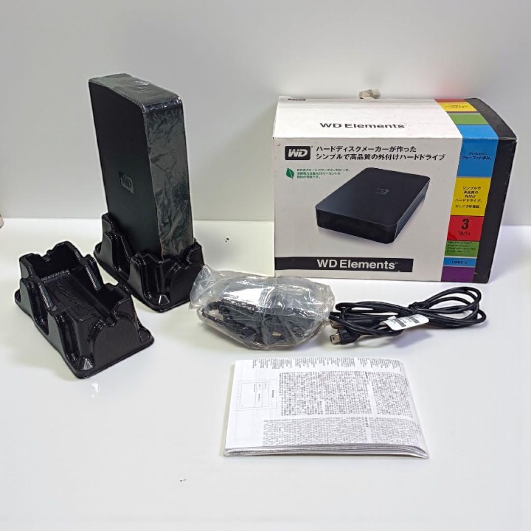 八6754【未使用品】WD ウエスタンデジタル 外付けHDD 3TB
